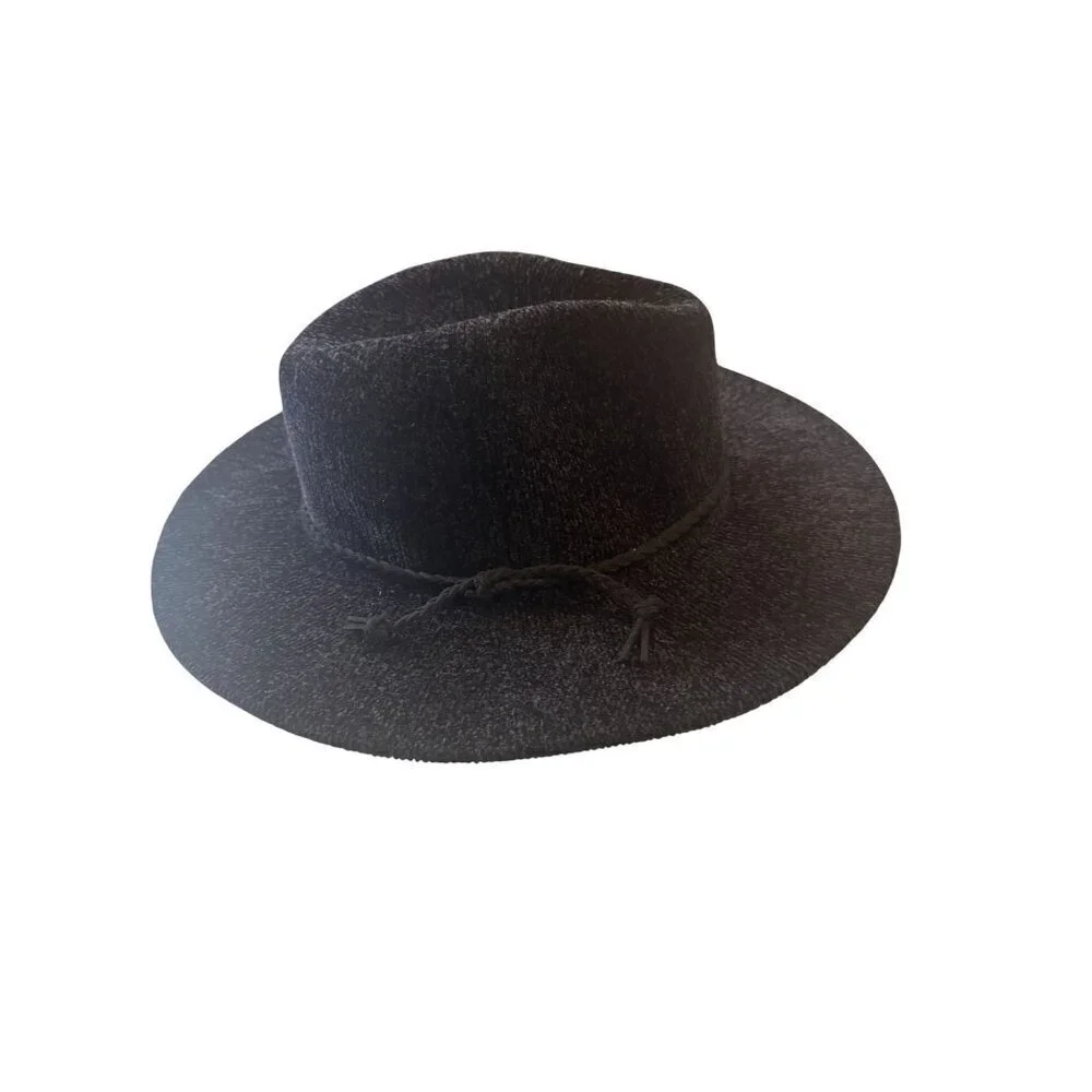 Britts Knits Getaway Foldable Hat Wool Wide Brim Fedora Hat With Braided Band
